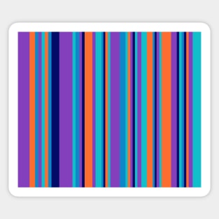 Electric Parallel Stripes Sticker